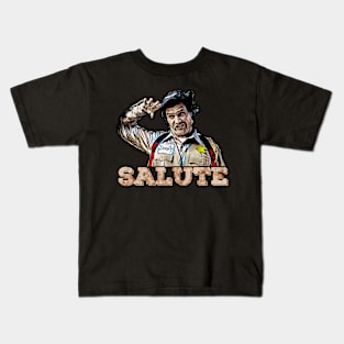 Doofy Salute T-Shirt - Hilarious Homage to Comedy Gold Kids T-Shirt